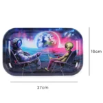 Dark Orbit Motiv: Hochwertiger Rolling Tray für dein CBD